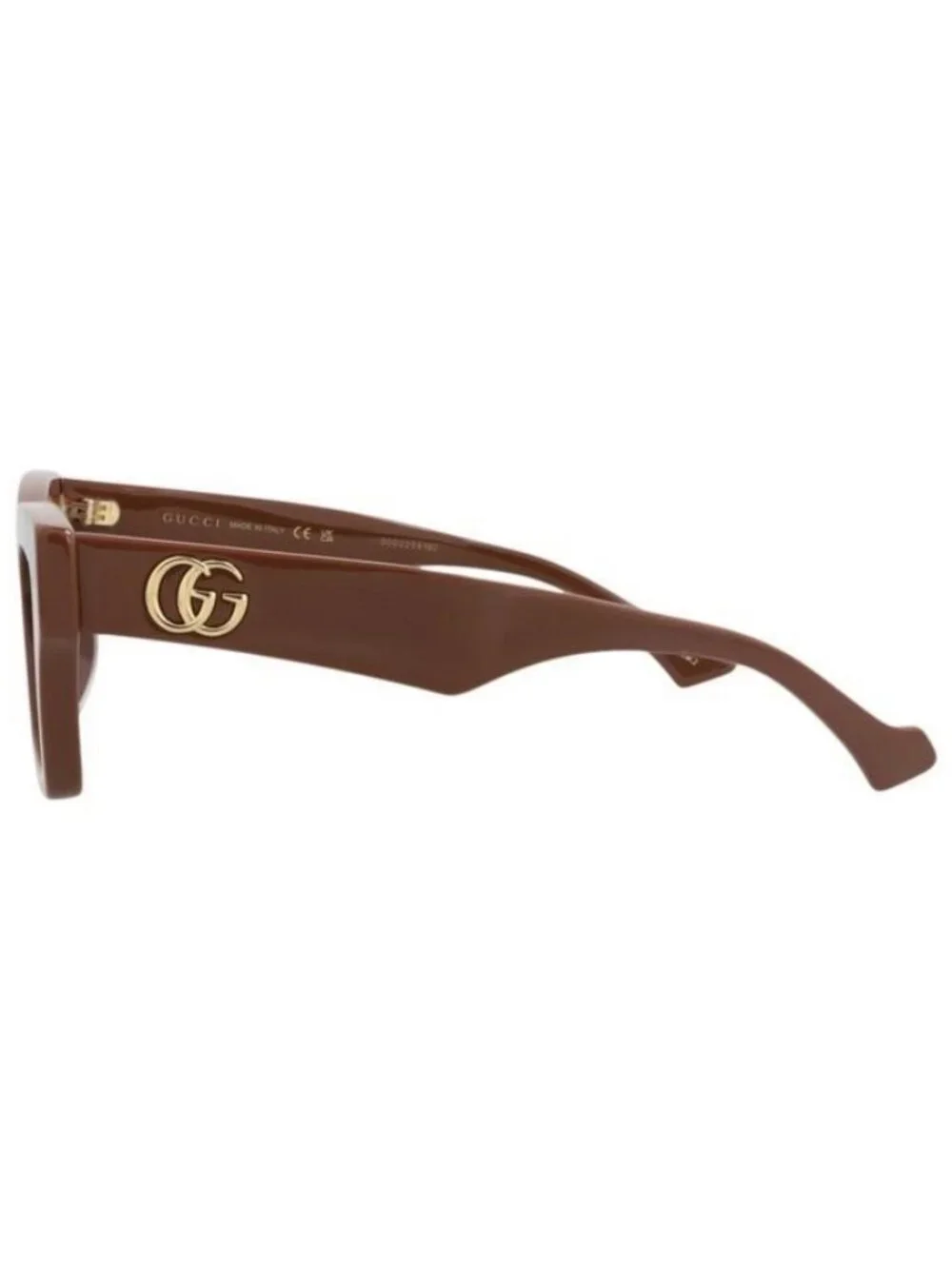 New Gucci Womens Cat Eye Brown Brown Brown Fashion Designer Sunglasses